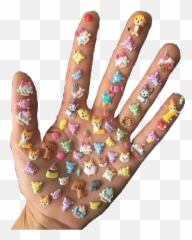 Hand Stickers Carefree Sticker - Nail Polish Emoji,Carefree Emoji