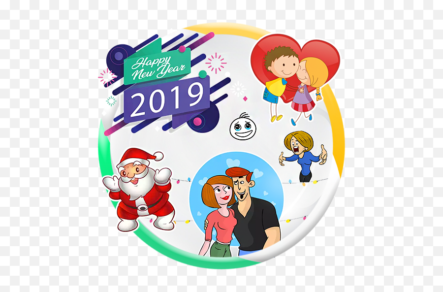 Happy New Year 2020 Stickers For Whatsapp - Aplicaciones En Happy Emoji,Fondos De Pantalla De Emojis De Whatsapp