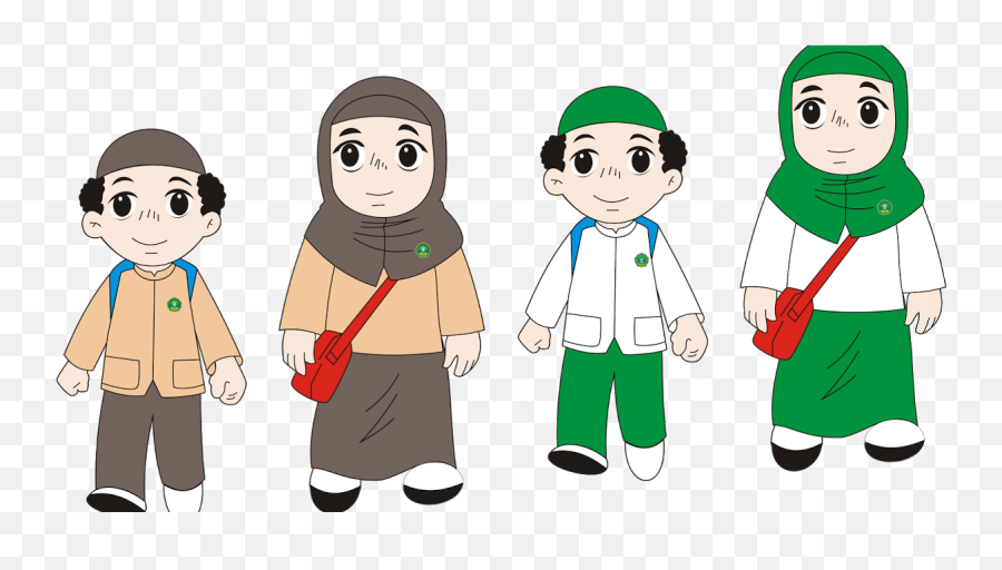 Gambar Animasi Anak Muslim Sekolah - Anak Sekolah Muslim Kartun Emoji,Animasi Emotion
