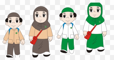 Gambar Animasi Anak Muslim Sekolah - Anak Sekolah Muslim Kartun Emoji,Animasi Emotion