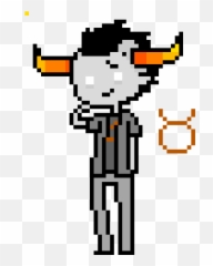 Pixel Art Gallery - Homestuck Perler Bead Patterns Vriska Emoji,Tavros Emoticon