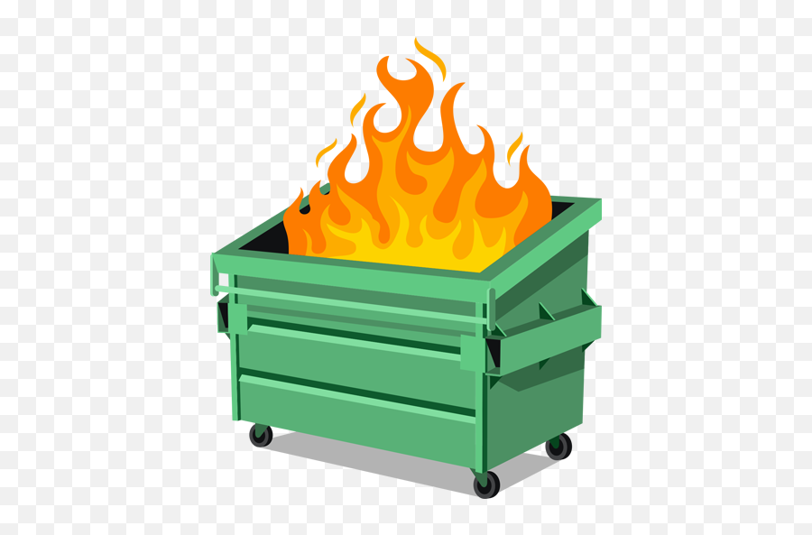 Forbidden Emoji - Dumpster Fire Icon Png,Fire Emoji