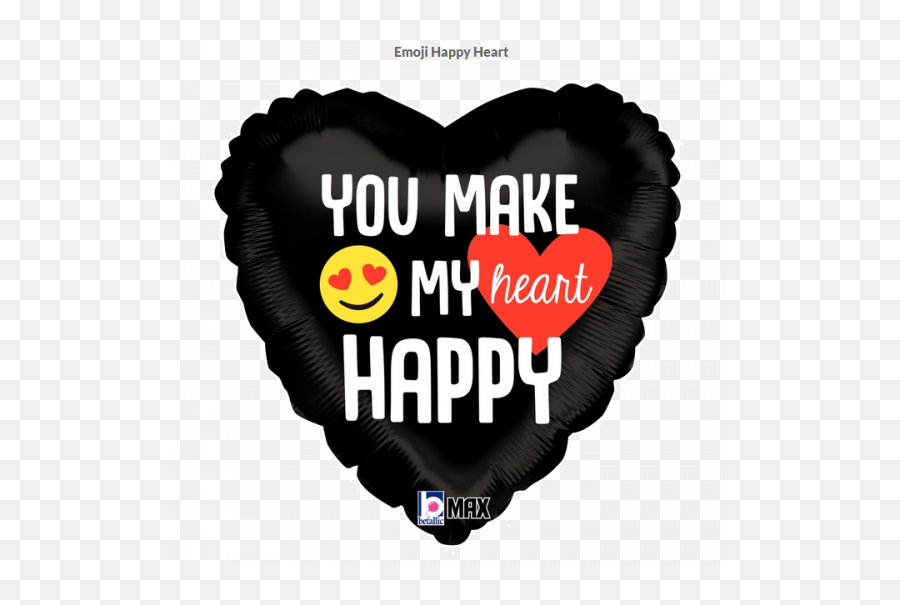 Bt Foil Emoji Happy Heart - Red Heart,18 Emoji