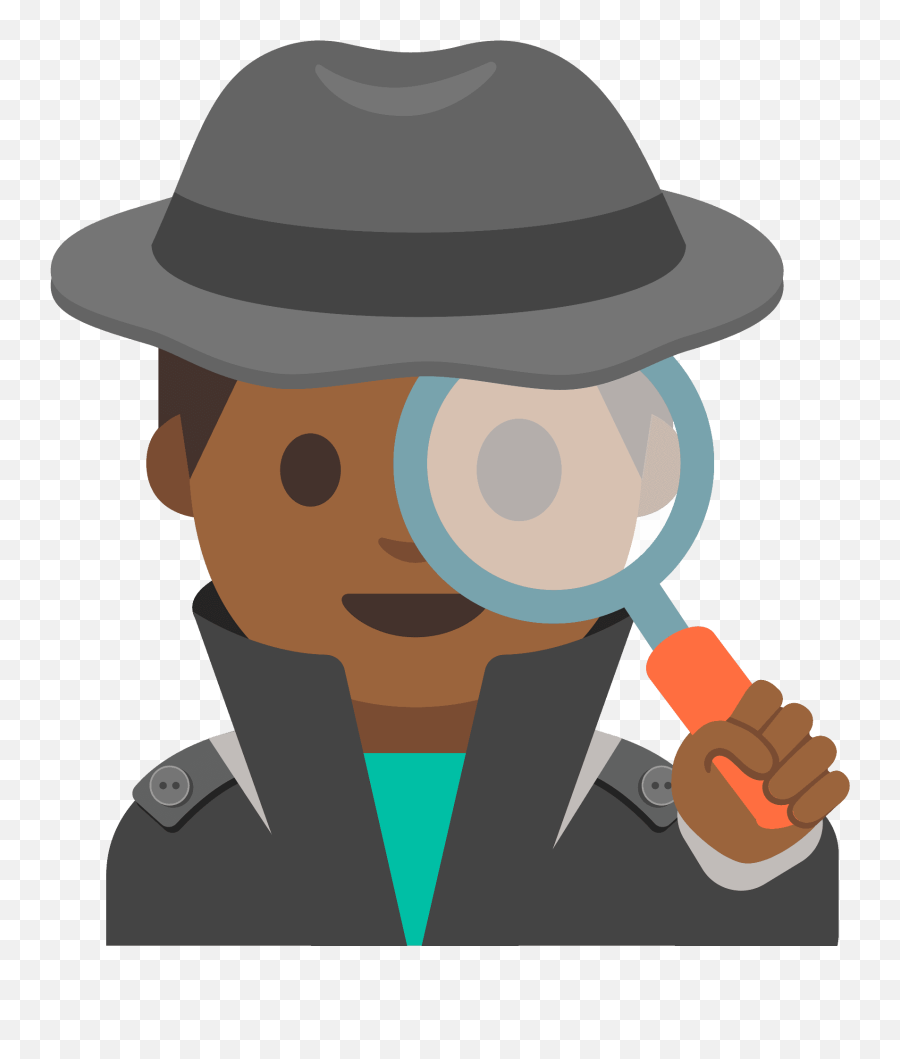 Detective Emoji Clipart - Google Detective Emoji,New Emoji Android Pie