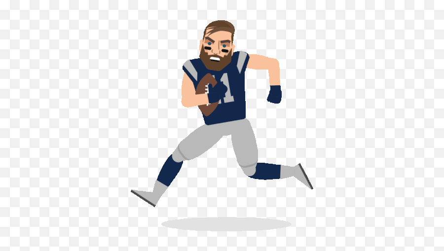 Sports Football Gif - Sports Football Nfl Discover U0026 Share Gifs For Running Emoji,New England Patriots Emoji