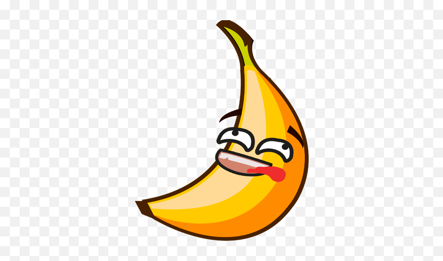 Banana Animated - Cute Stickers By Yuri Andryushin Happy Emoji,Banana Emoticon Gif