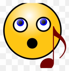 Sad Emoji Clipart Smiling Face - Singing Emoji Png,Smiling Face Emoji