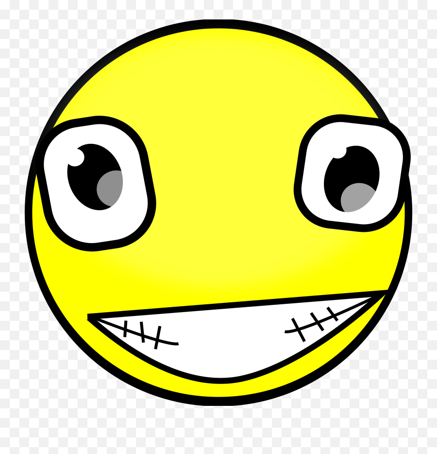 Smiley Face Smiling Laughing Png - Creepy Smiley Face Emoji,Laughing Emoticon