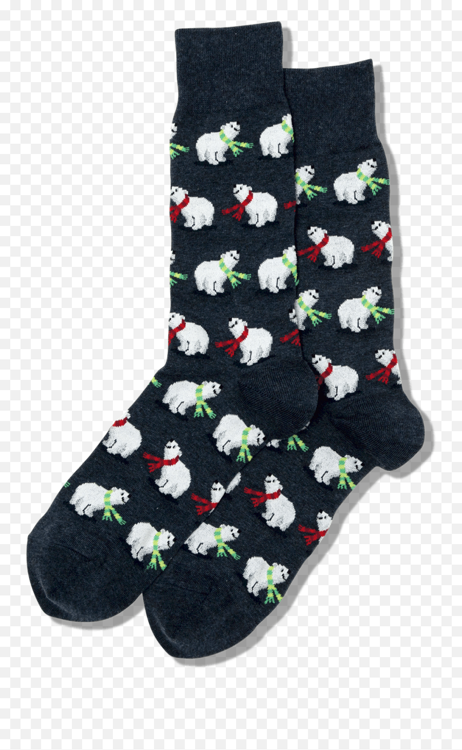 Mens Polar Bears Crew Socks - Girly Emoji,Polar Bear Emojis