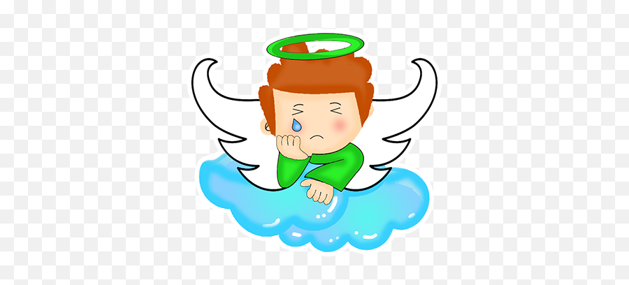 Little Angels Stickers By Luis Maldonado - Fairy Emoji,Emojis On Iphone Angel