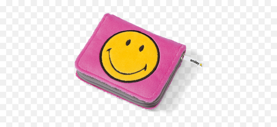 Wallet Smiley Plush Pink 12x9 5cm - Happy Emoji,Emoji Candy Molds
