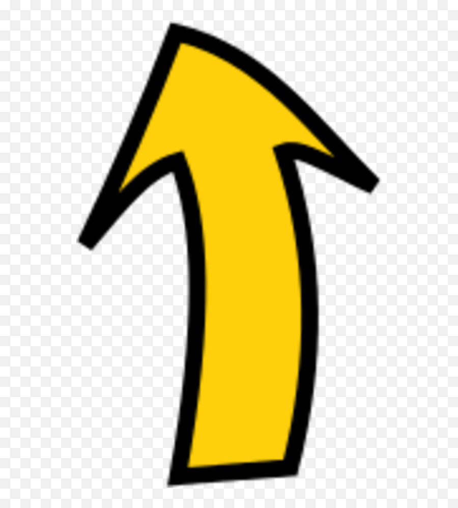 Arrow Pointing Right Png - Transparent Background Yellow Curved Arrow Png Emoji,Point Up Emoji
