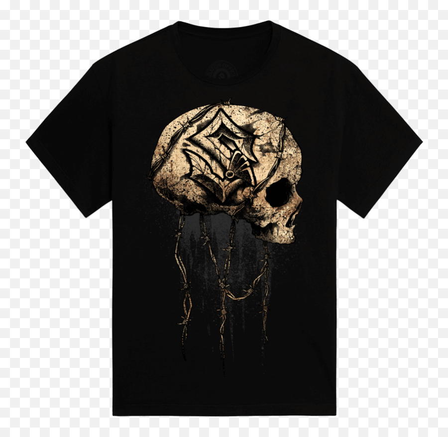 Barbed Skull T - Sabaton The Great War Logo Emoji,Skull & Acrossbones Emoticon