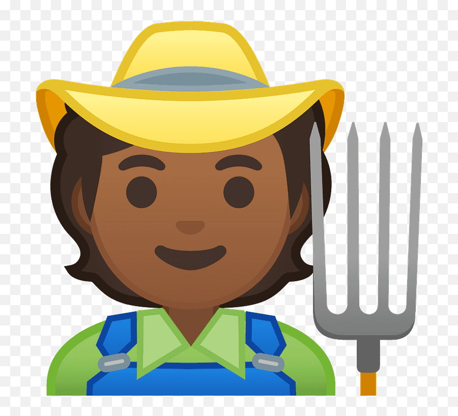 Farmer Emoji Clipart - Agricoltore Clipart,Farmer Emojis
