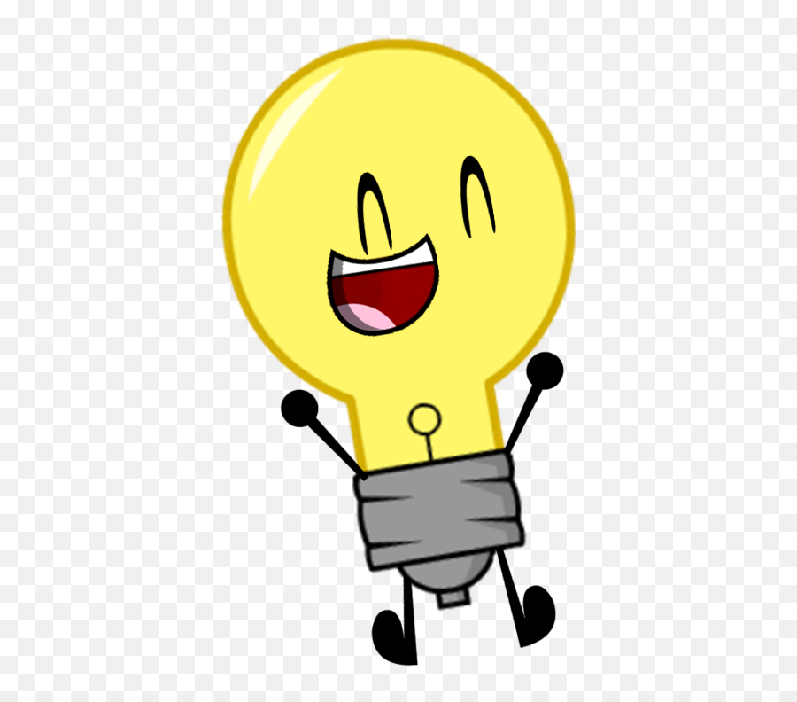 Download Hd Lightbulb Pose - Light Bulb Cartoon Png Transparent Lightbulb Cartoon Png Emoji,Gendo Pose Emoticon