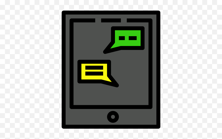 Online Chatting Icon Of Colored Outline Style - Available In Vertical Emoji,Kakao Talk Emoji