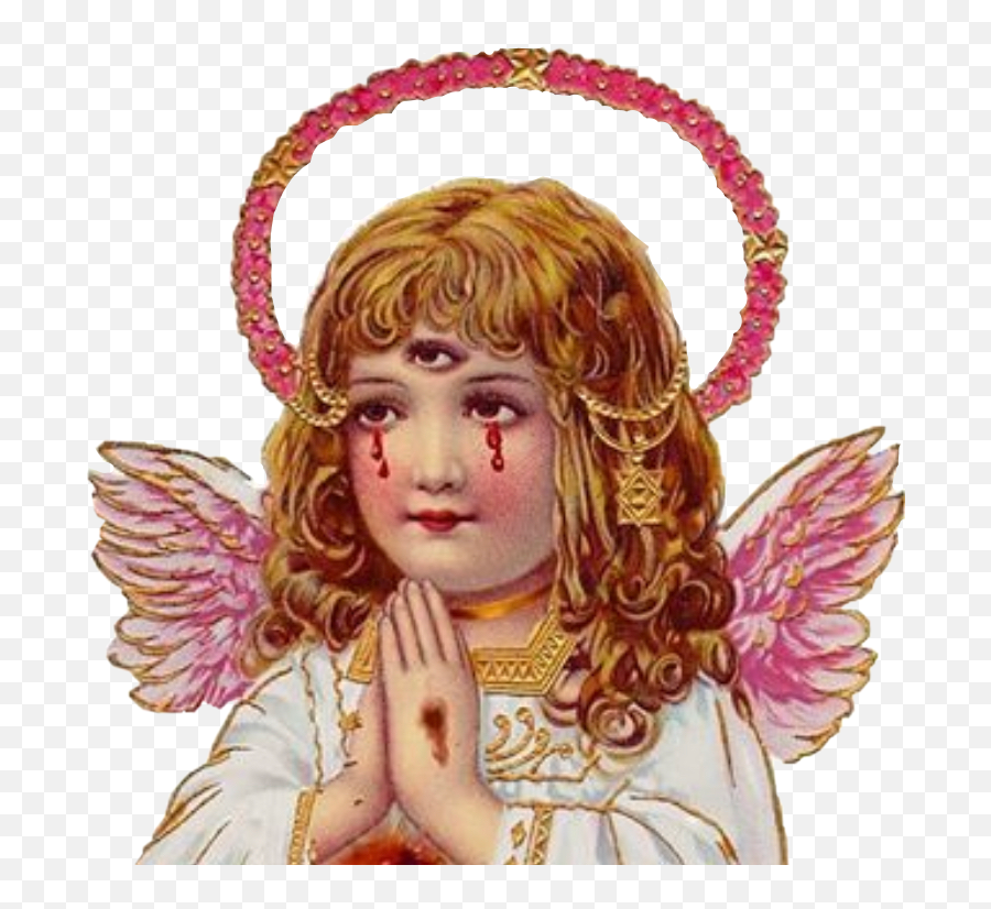 Angelcore Hailsatan Blood Sticker By - Angel Transparent Emoji,Praise The Lord Emoji