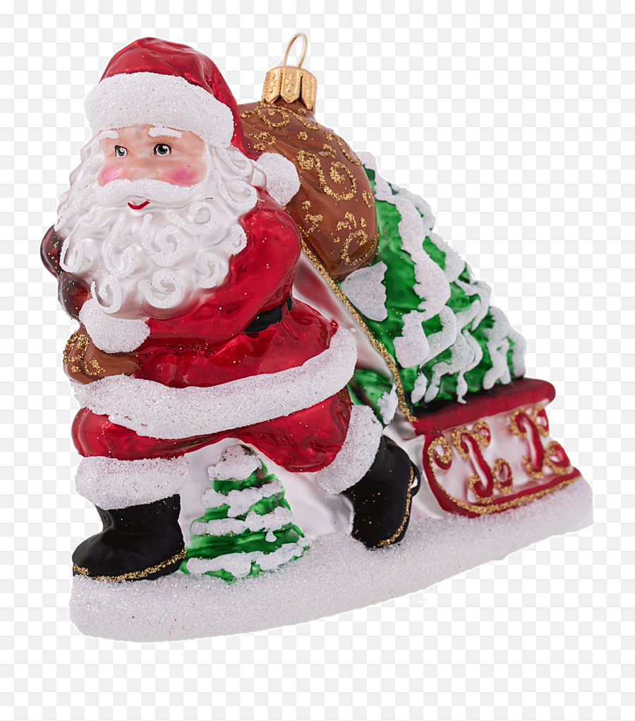Santa Claus Delivering Gifts Emoji,Christmas Holiday Emoticons