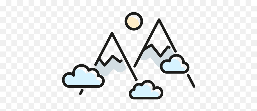 Mountains Mountain Snow Winter C Free Icon Of Vector Emoji,Winter Emoticons For Facebook
