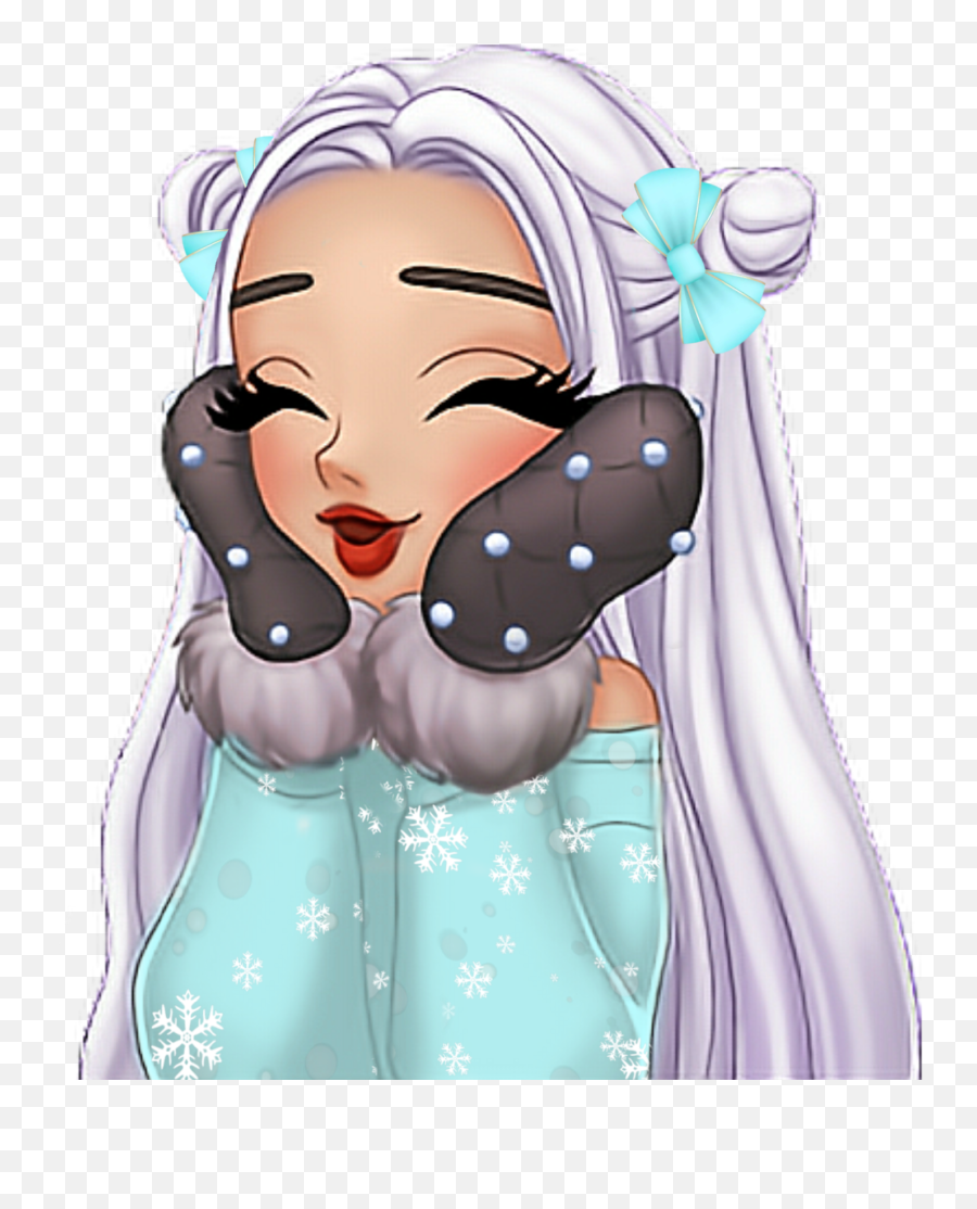 Arimoji Arianagrande Winter Sticker - Ariana Grande Anime Emoji,Winter Emoji