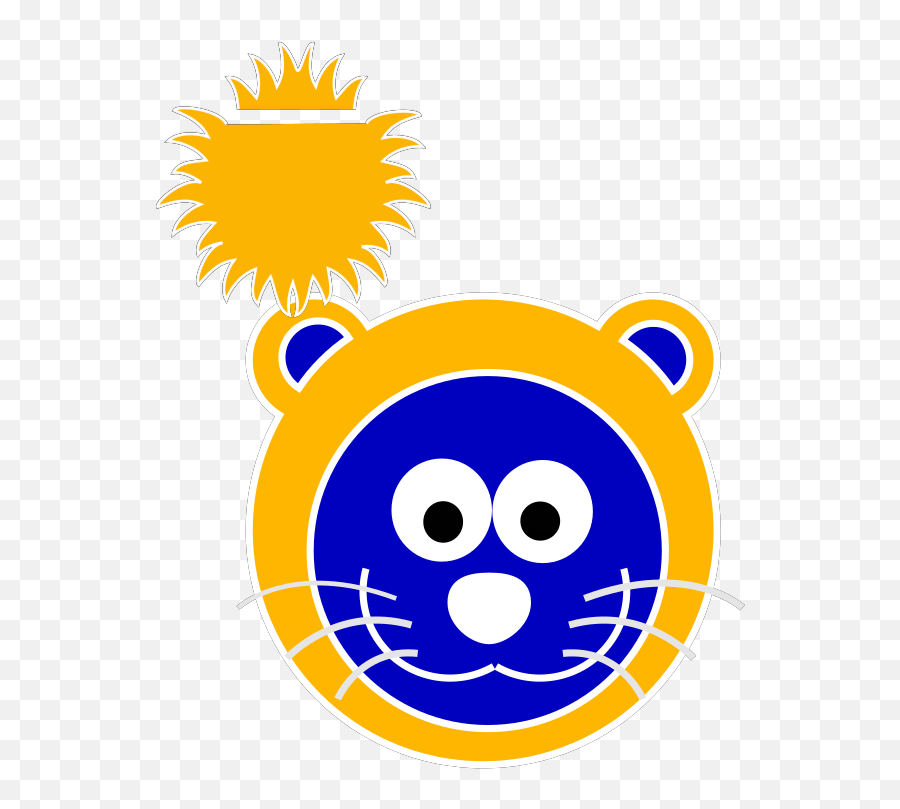 Cartoon Yellow Lion Png Svg Clip Art For Web - Download Emoji,Lions Emoticon