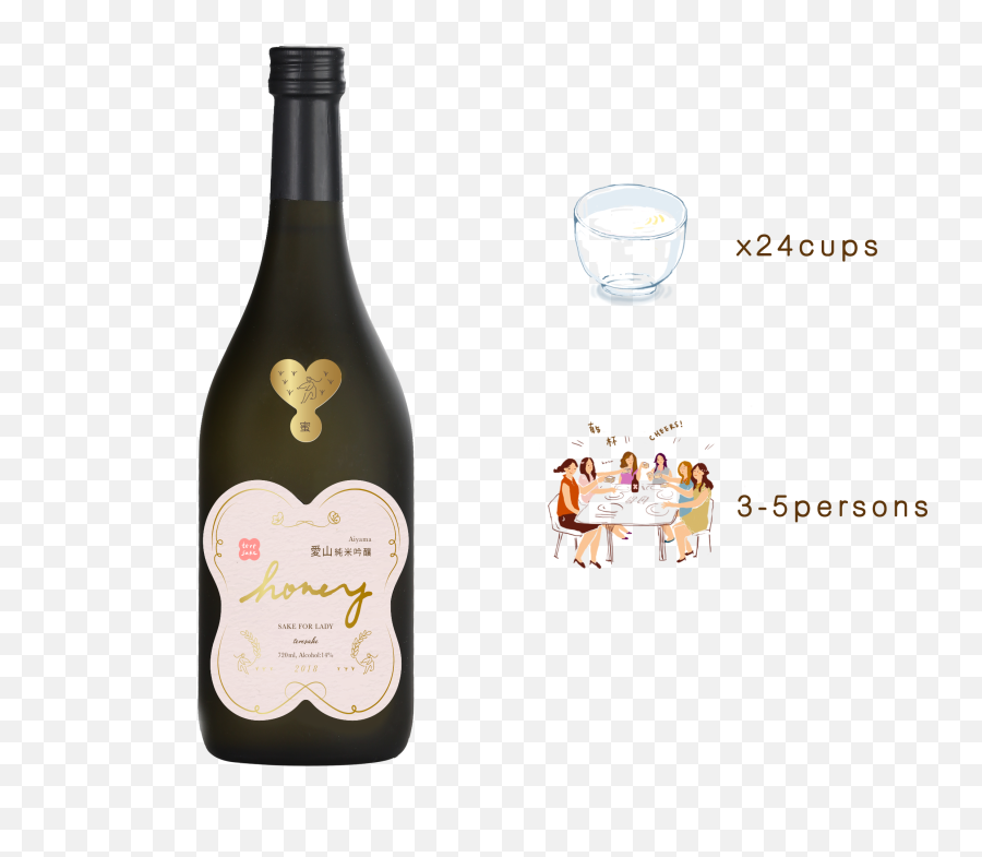 Junmai - Ginjo Teresake U201choneyu201d Gift Set Large U2013 Teresake Emoji,Cheers Emoji Wine