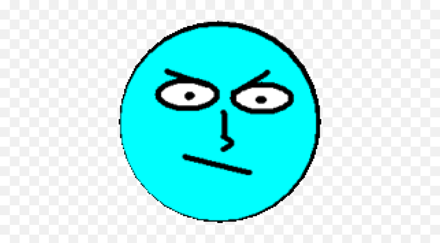 Light Blue Angry Face - Roblox Emoji,Black Angry Emoji