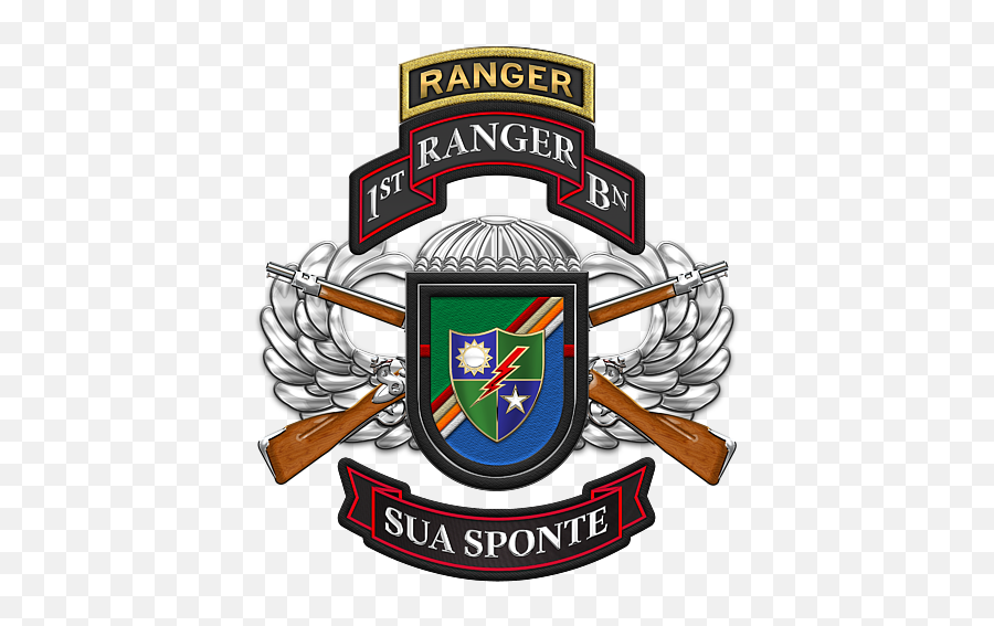 1st Ranger Battalion - Army Rangers Special Edition Over Emoji,Military Chevrons Emojis