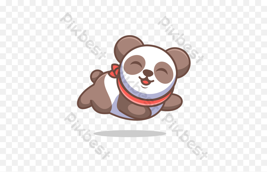 Cute Baby Panda Running Jump Cartoon Ai Png Images Free Emoji,Jump Emoji
