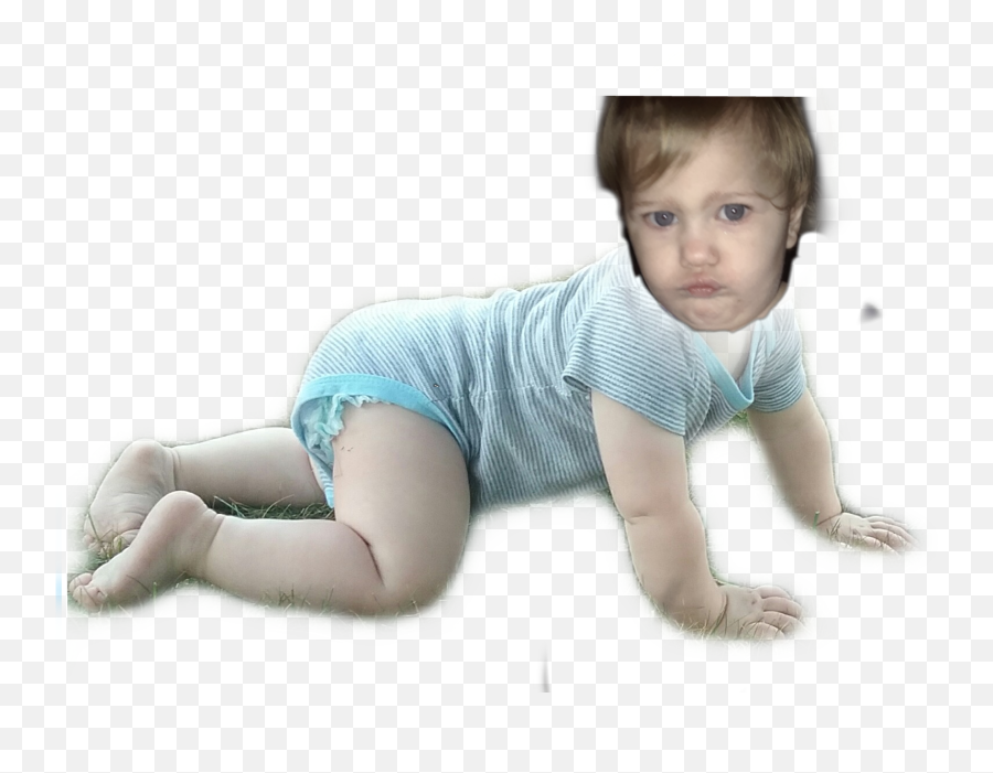 Baby Decapitated Messing Sticker By Jilliancharlotte - Crawling Emoji,Baby Crawling Emoji