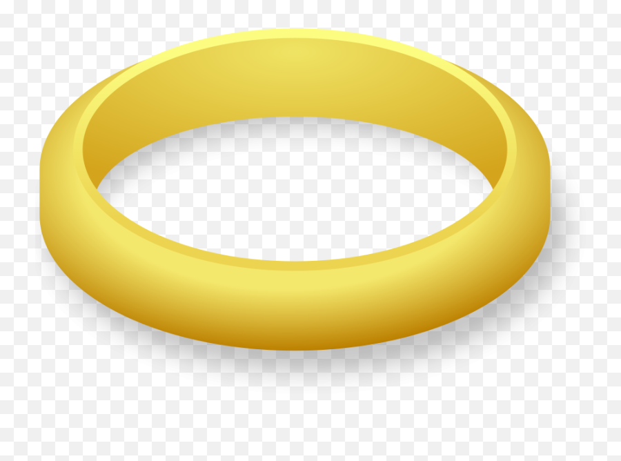 This Free Clip Arts Design Of Wedding Ring - Gold Ring Transparent Background Cartoon Ring Emoji,Wedding Ring Emoji