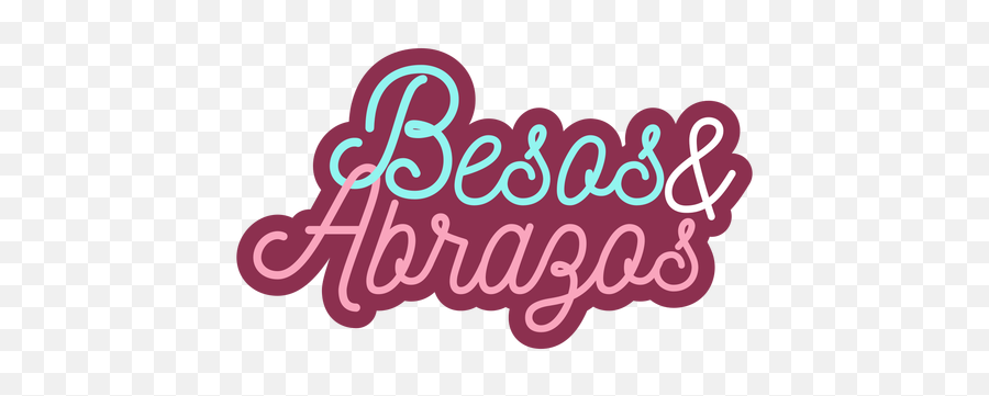 Diseño De Letras Bezos Y Abrazos - Descargar Pngsvg Abrazos Png Emoji,Emoticon Abrazo