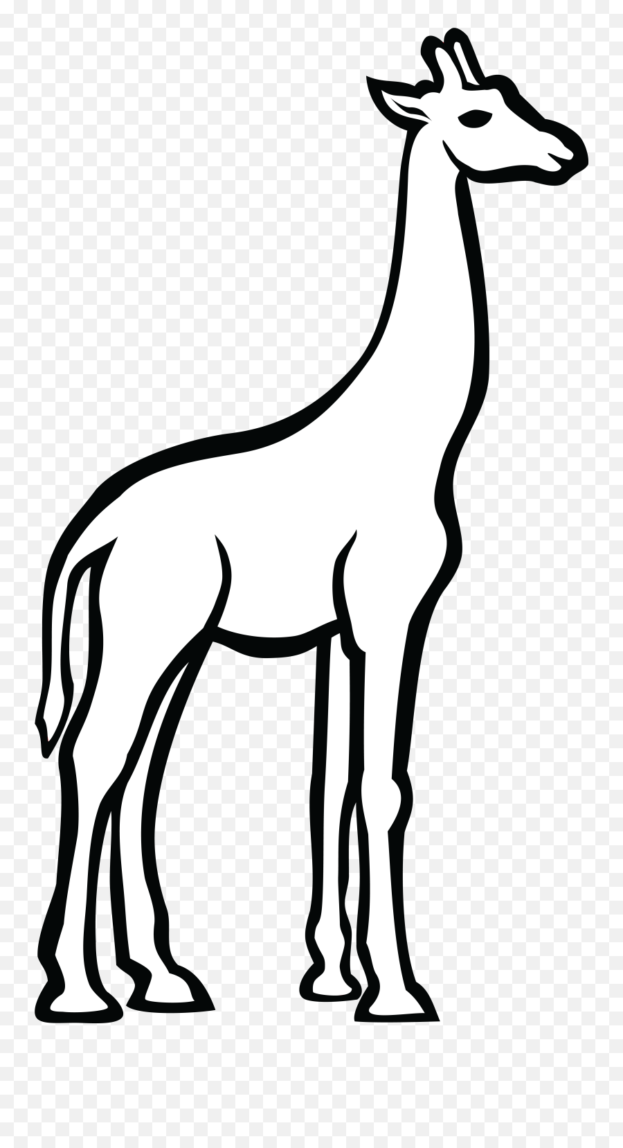 Free Clipart Of A Giraffe - Zürafa Çizimi Png Download Outline Giraffe Clipart Black And White Emoji,Giraffe Emoji Png