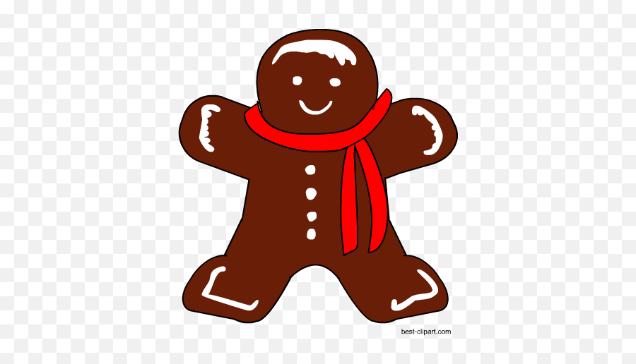 Free Christmas Clip Art Santa Gingerbread And Christmas - Happy Emoji,Gingerbread Cookie Emoji