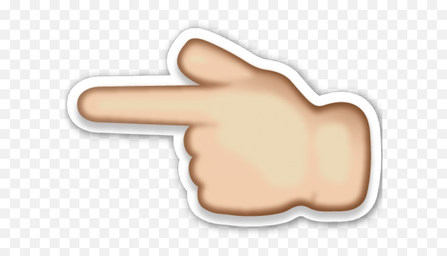 Hand Emoji Clipart Right Hand - Finger Point Emoji Png,Hand Emojis