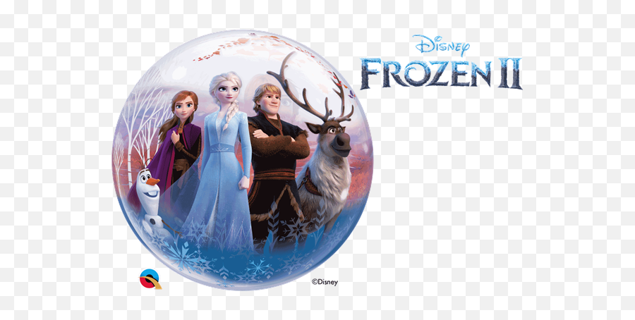 Disney Frozen 2 Elsa Anna 22 Bubble Balloon - Frozen Bubble Balloon Emoji,Frozen Fever Emoji