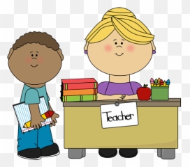 Free Images Of Teachers And Students - Clipart Cute Teacher Emoji,Emoticon Clip Art For Teaching
