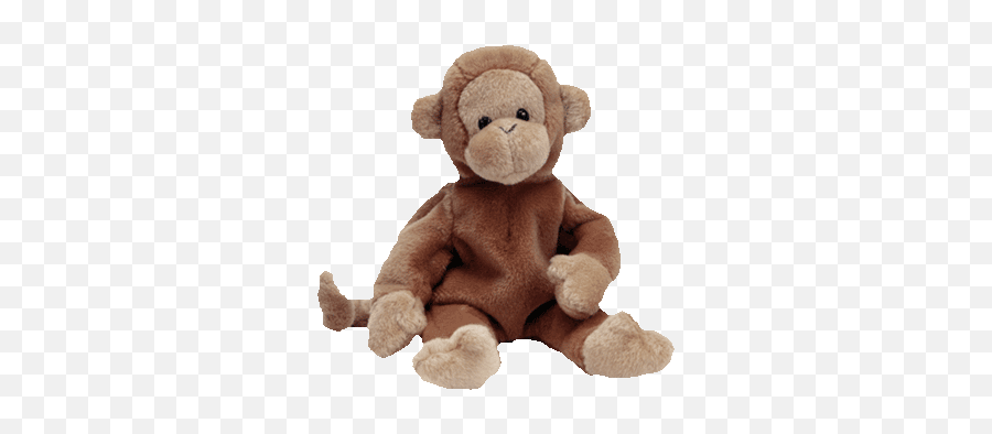 Bongo The Monkey Beanie Baby From Ty - Bongo Monkey Beanie Baby Emoji,1986 Mattel Emotions Bear