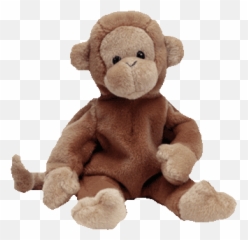 Bongo The Monkey Beanie Baby From Ty - Bongo Monkey Beanie Baby Emoji,1986 Mattel Emotions Bear