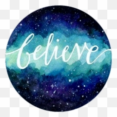 Believe Acuarela Blue Overlay Sticker - Dot Emoji,Acuarela Emojis