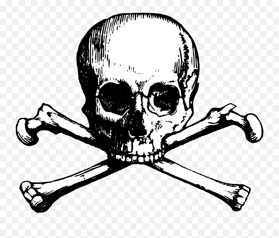 Free Skull And Crossbones Transparent - Skull And Crossbones Vector Emoji,Skull And Crossbones Emoji