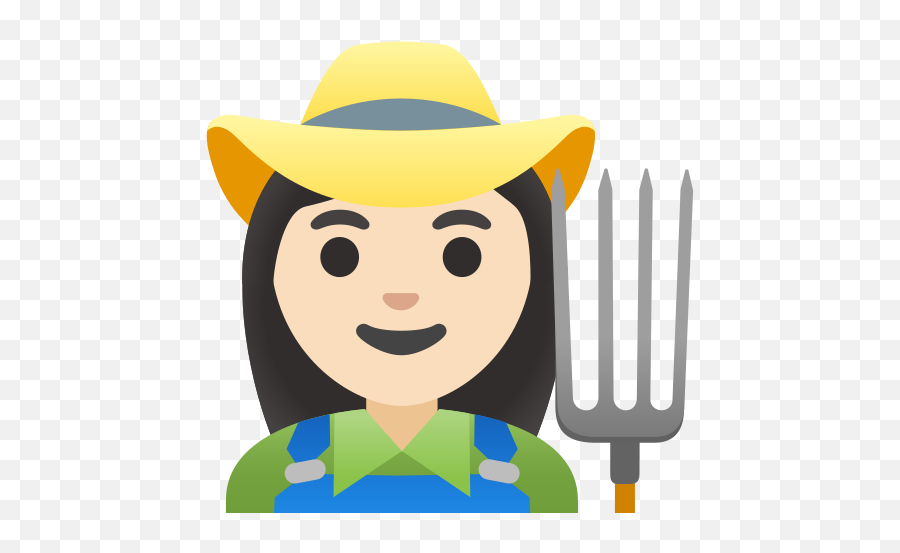 U200d Woman Farmer Light Skin Tone Emoji - Emoji,Emotion Pitchfirk