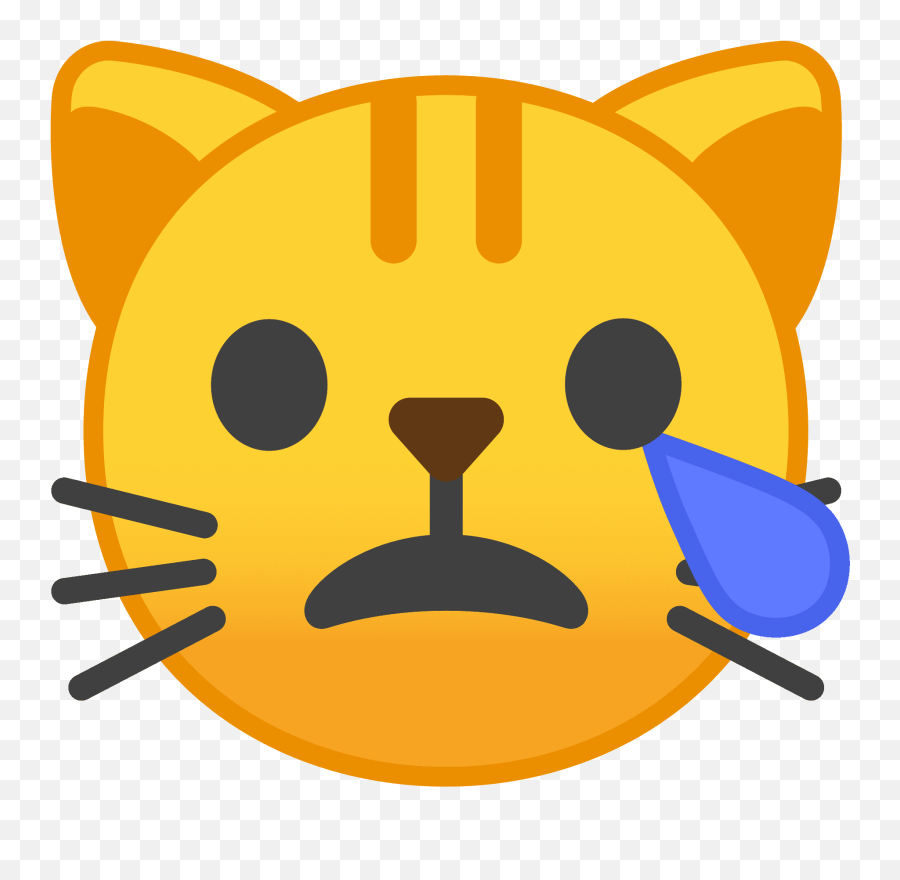 Crying Cat Emoji Clipart Free Download Transparent Png - Crying Cat Emoji,Crying Tears Of Joy Emoji