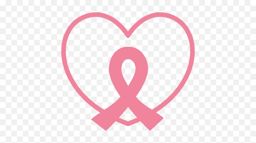 Pink Ribbon Heart Illustration - Pink Ribbon Heart Svg Emoji,Breast Cancer Heart Emoticons