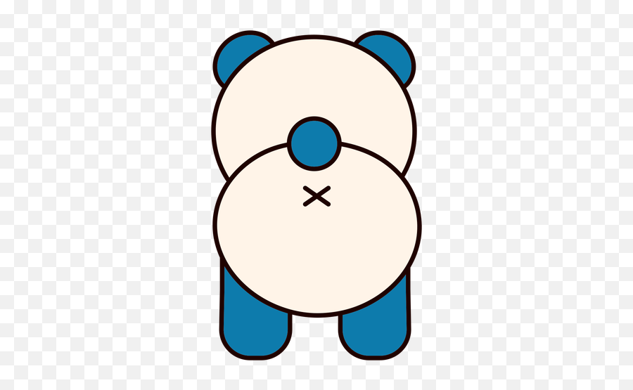 Cute Panda Bear Back Flat - Transparent Png U0026 Svg Vector Bears Emoji,Panda Bear Emoticon