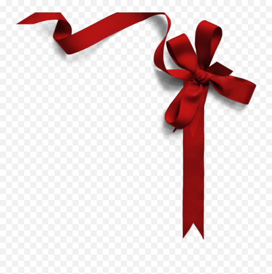 Red Festive Ribbon Pnglib U2013 Free Png Library - Christmas Ribbon Png Emoji,Bow Emoji Transparent