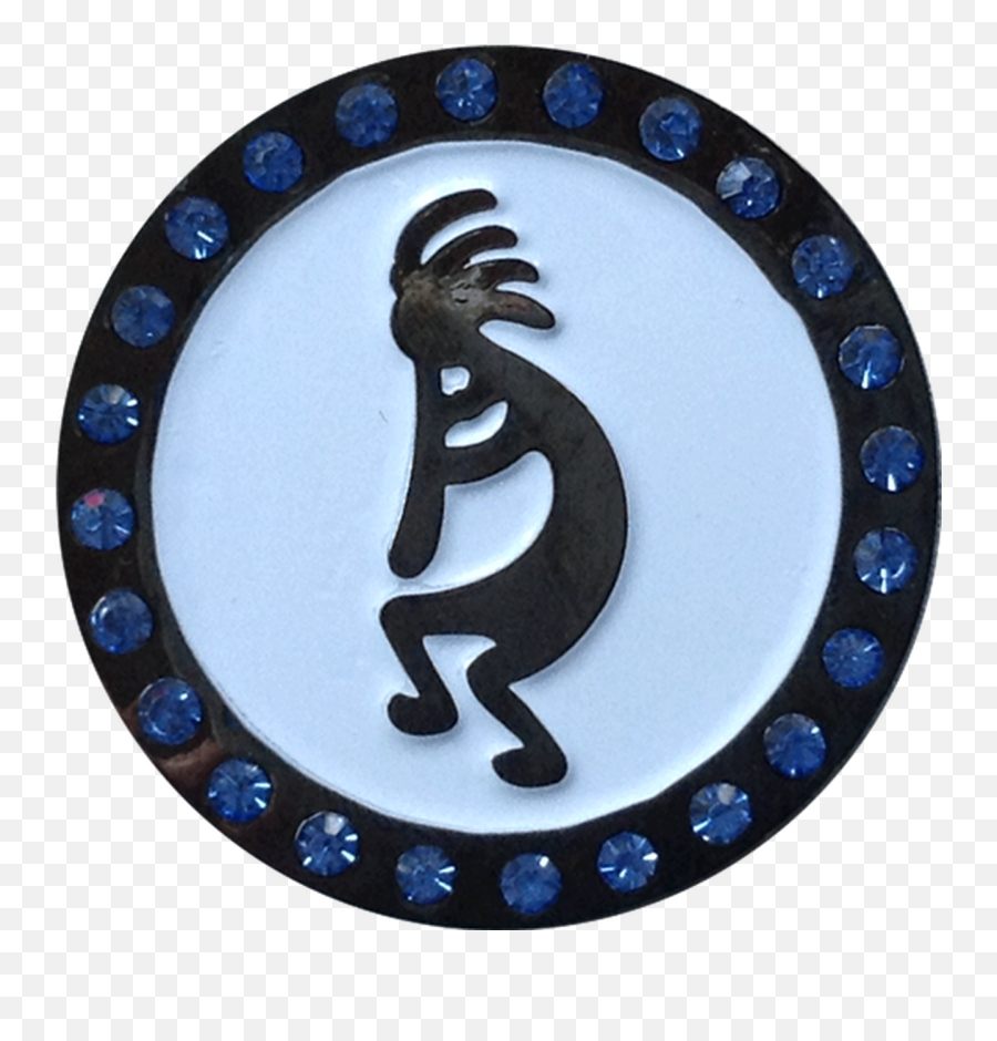 Readygolf Southwest Kokopelli Ball Marker With Crystals - Kokopelli Graphic Emoji,Kitten Playing With Yarn Ball Forum Emoticon