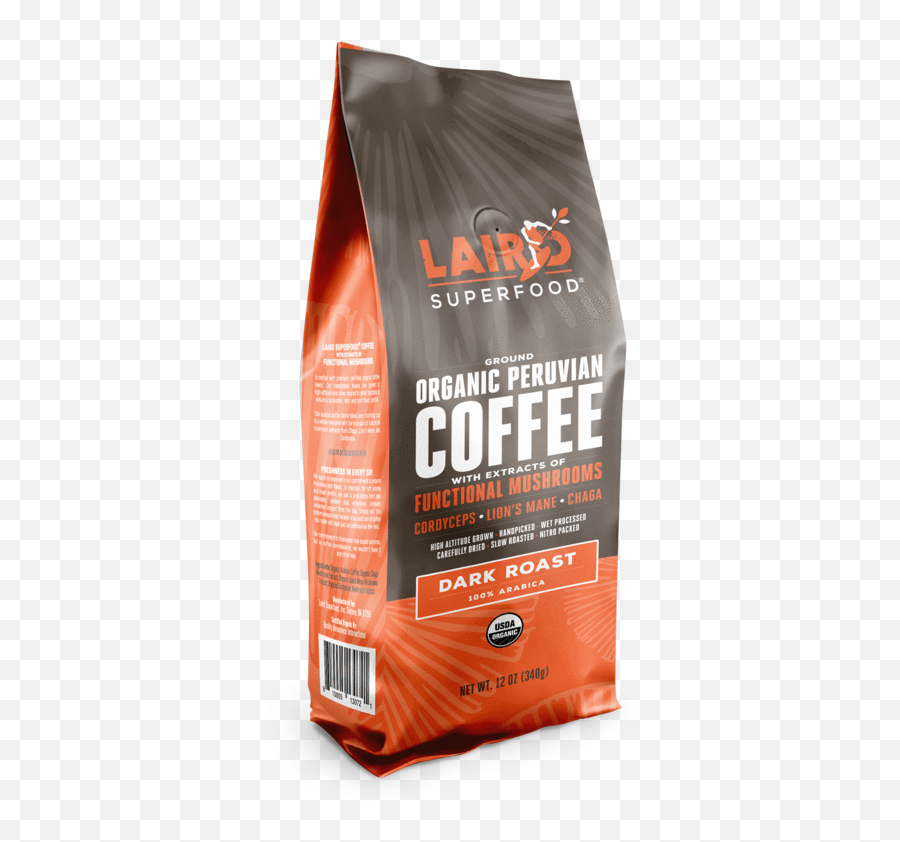 Medium Roast Ground Mushroom Coffee Laird Superfood - Bodybuilding Supplement Emoji,Zachman Awesomeness Character Emotions