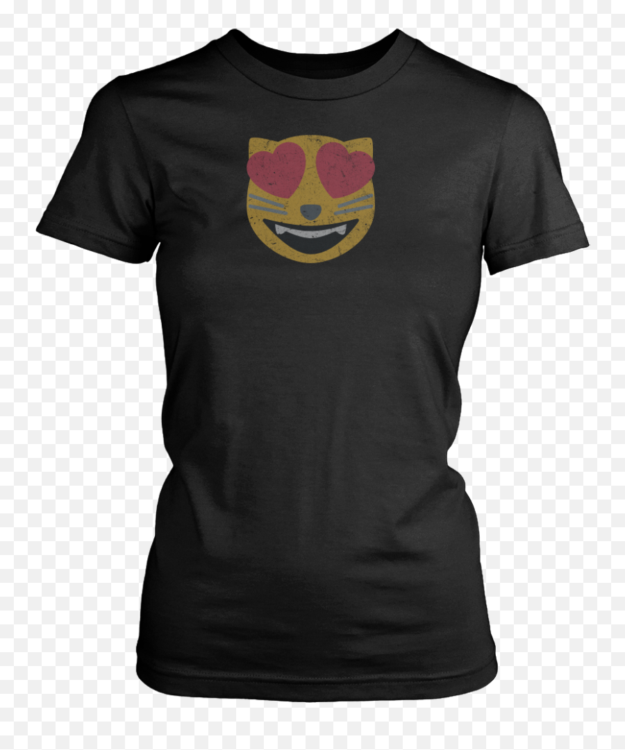 Weathered Heart Eyes Cat Smilie Shirt - Greys Anatomy Matching Shirts Emoji,Cat Winking Emoticon
