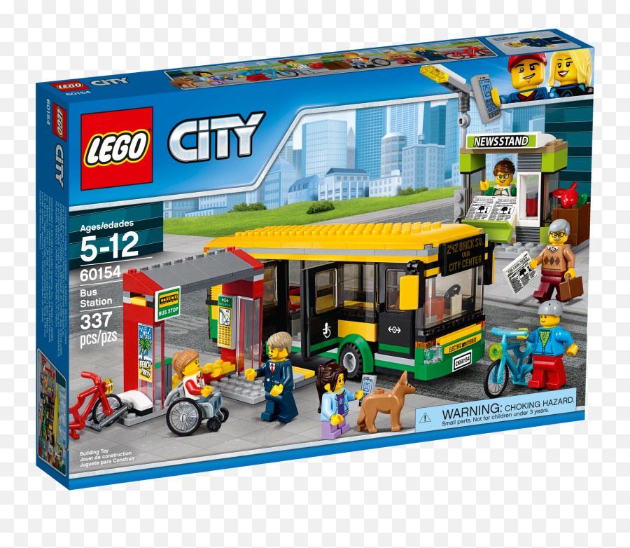 Lego City Town Bus Station 60154 - Lego City 60154 Bus Station Emoji,Lego Dogs Emojis